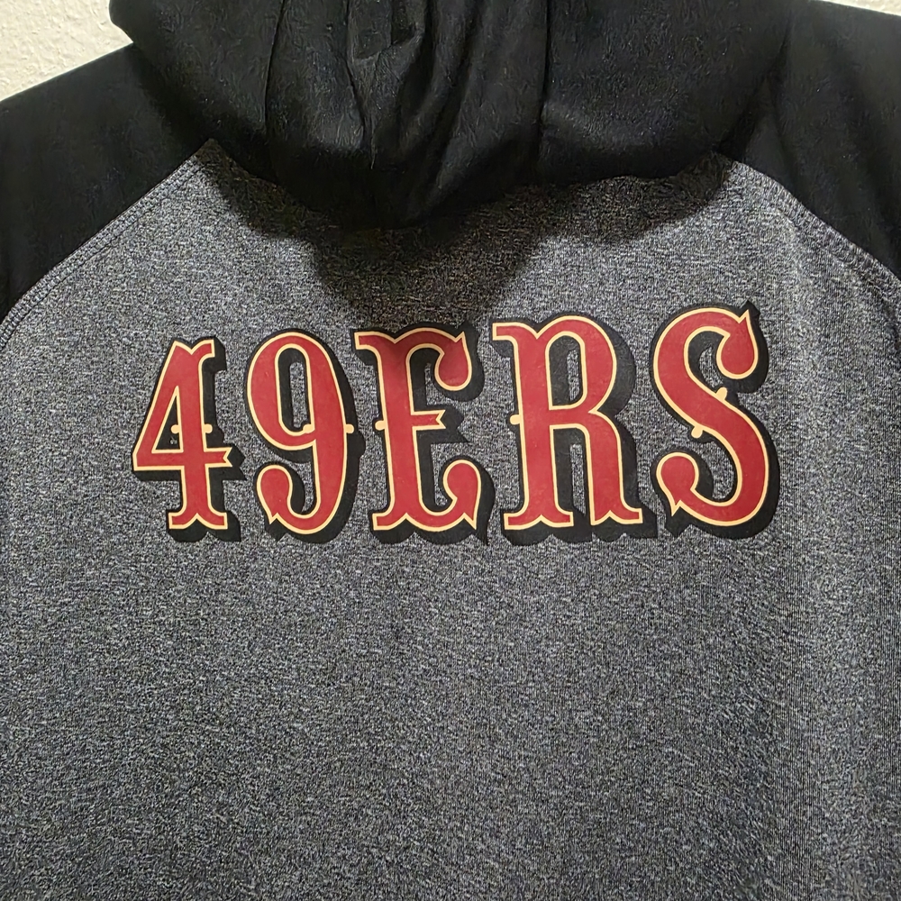NFL Black and Gray 49ers Team Hoodie - Picture 2 of 5